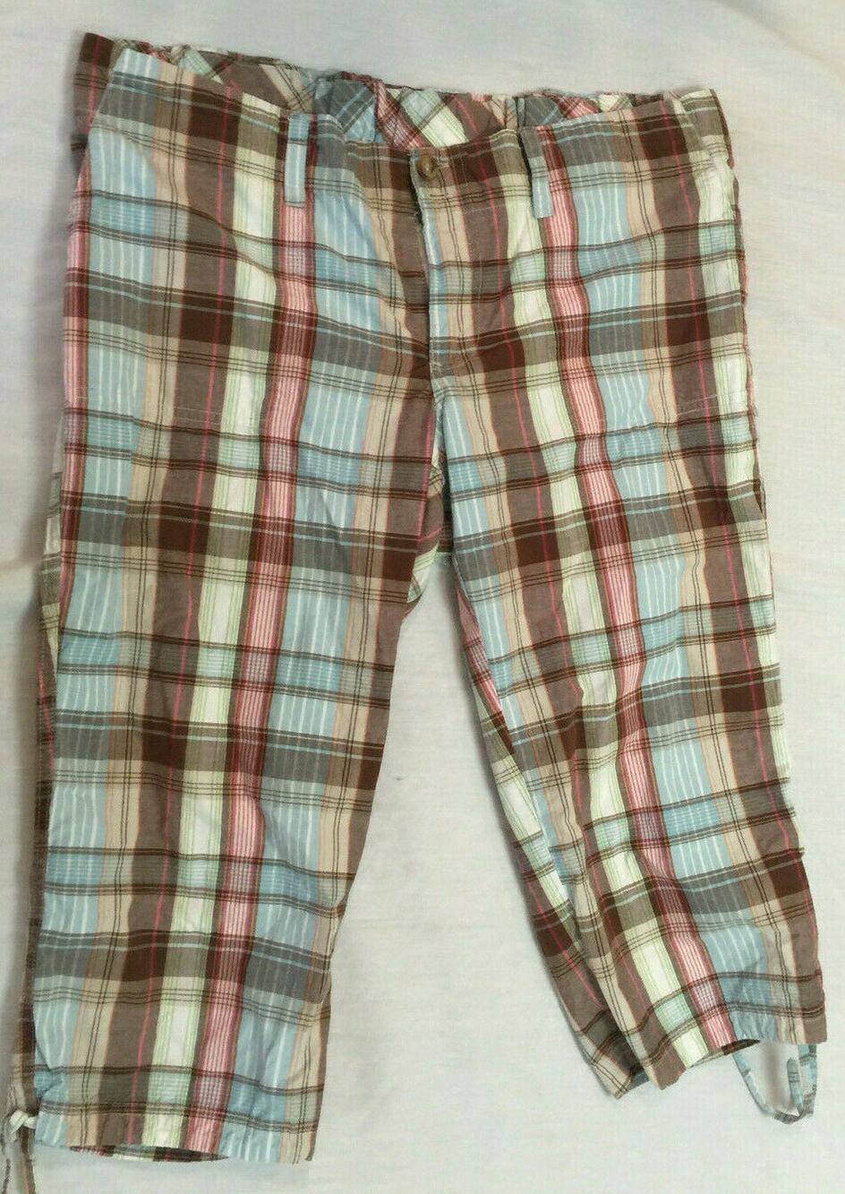 🐢🐢🐢  OH MAMMA MATERNITY WOMENS CAPRIS PANTS COTTON SIZE M. 🐢🐢🐢